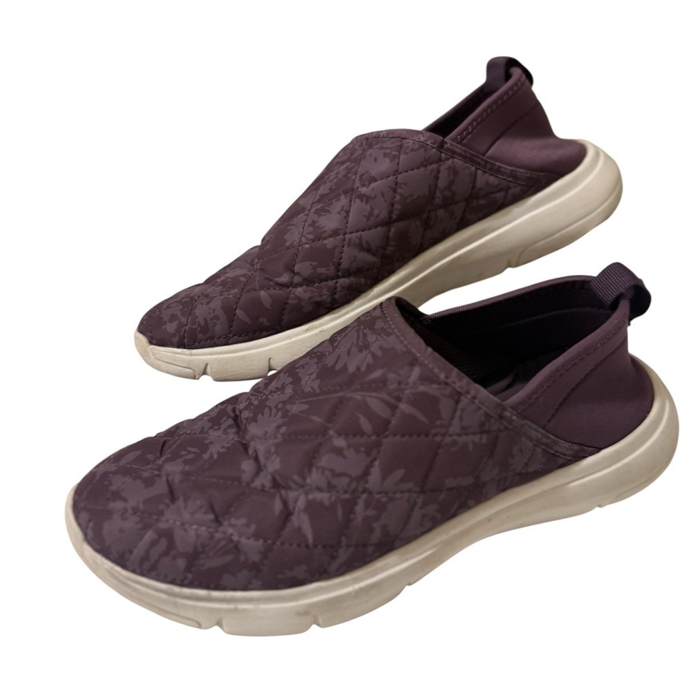Vera Bradley Quilted Slip-On Shoes in Deep Purple